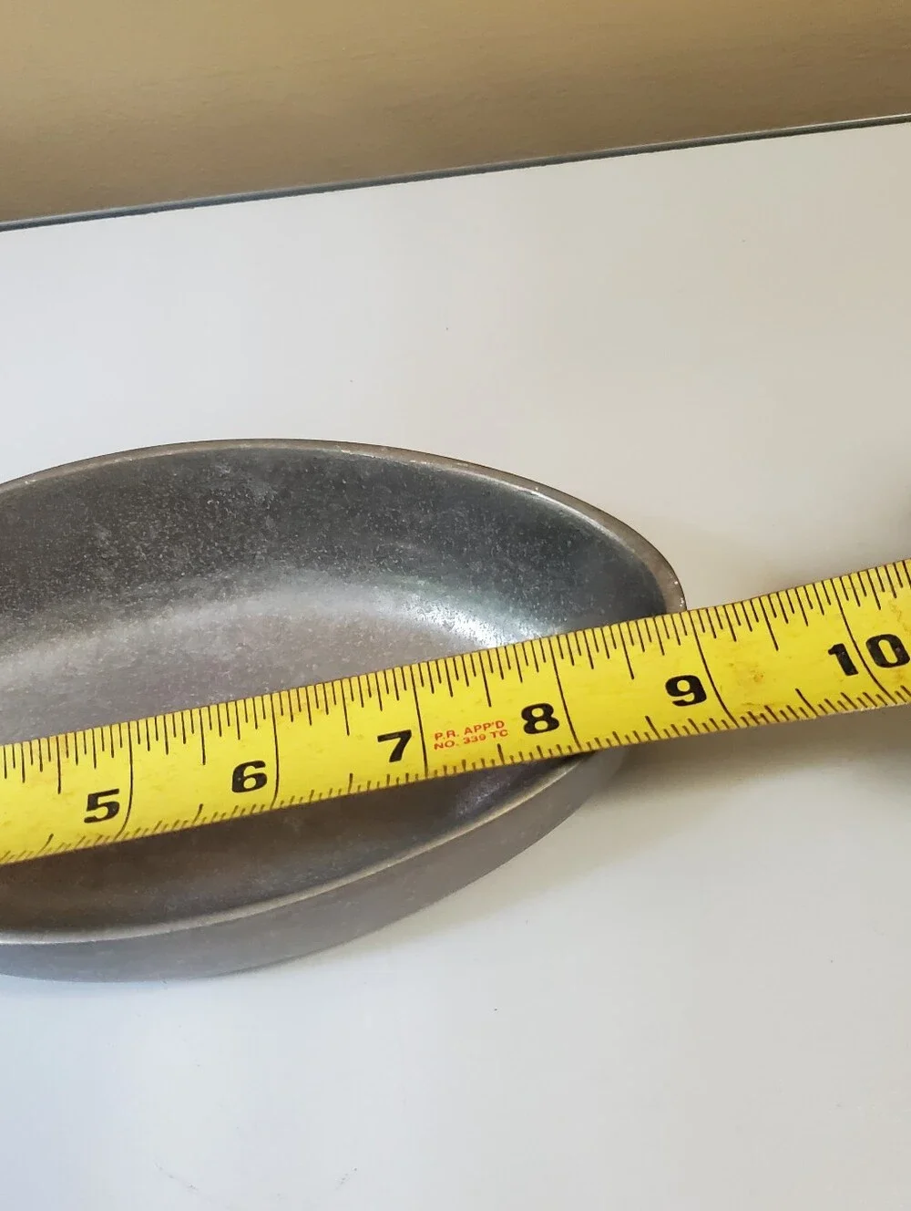 Vintage Lunares San Francisco Cast Aluminum Oval Fish Dish Platter Nima Oberoi